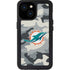 NFL Miami Dolphins Camo iPhone 13 Mini Waterproof Case