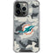 NFL Miami Dolphins Camo iPhone 13 Pro Clear Case