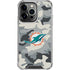 NFL Miami Dolphins Camo iPhone 13 Pro Clear Case