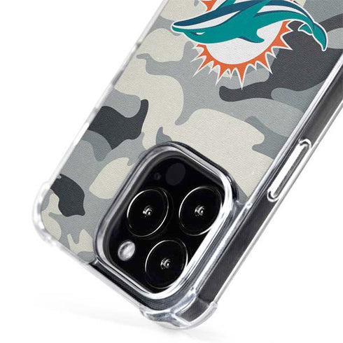 NFL Miami Dolphins Camo iPhone 13 Pro MagSafe Case
