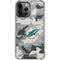 NFL Miami Dolphins Camo iPhone 13 Pro Max Clear Case
