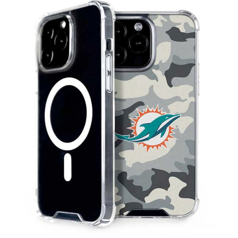 NFL Miami Dolphins Camo iPhone 13 Pro Max MagSafe Case