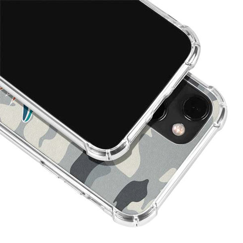 NFL Miami Dolphins Camo iPhone 14 Clear Case