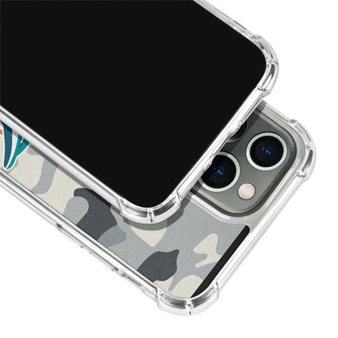 NFL Miami Dolphins Camo iPhone 15 Pro Max Clear Case