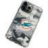 NFL Miami Dolphins Camo iPhone 15 Pro Max Clear Case