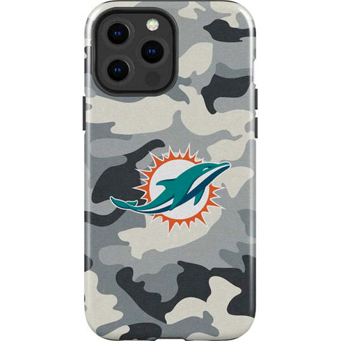 NFL Miami Dolphins Camo iPhone 15 Pro Max Impact Case