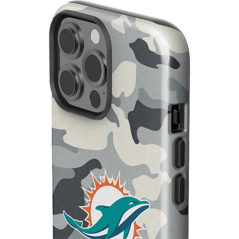 NFL Miami Dolphins Camo iPhone 15 Pro Max Impact Case