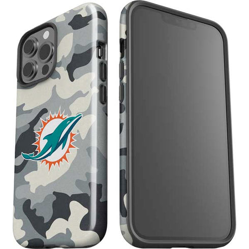 NFL Miami Dolphins Camo iPhone 15 Pro Max Impact Case