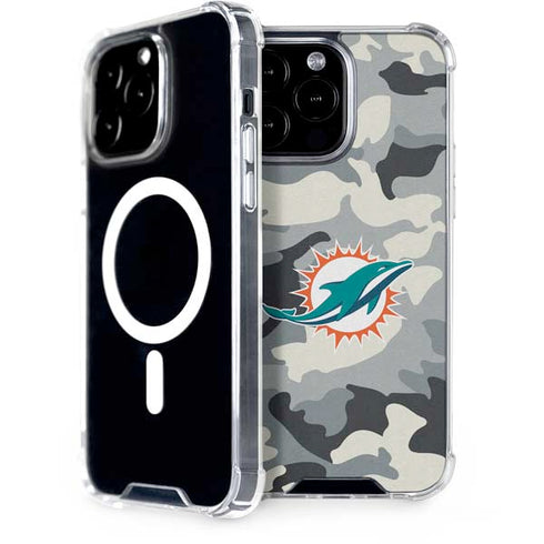 NFL Miami Dolphins Camo iPhone 14 Pro Max MagSafe Case