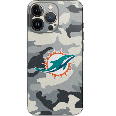NFL Miami Dolphins Camo iPhone 14 Pro Skin