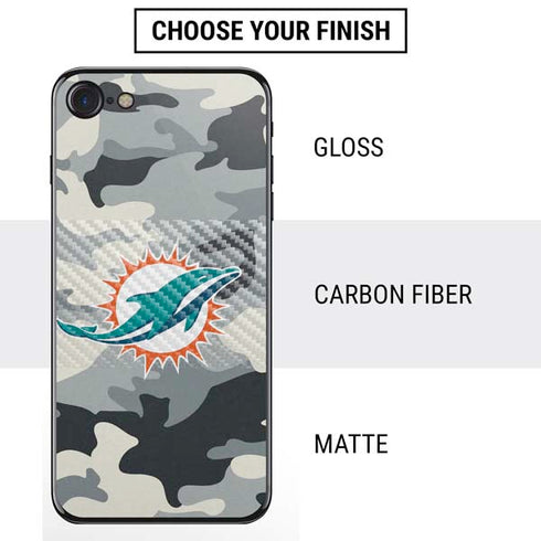 NFL Miami Dolphins Camo iPhone SE (2nd & 3rd Gen) Skin