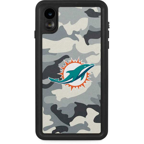 NFL Miami Dolphins Camo iPhone XR Waterproof Case