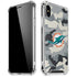 NFL Miami Dolphins Camo iPhone XS Max Clear Case