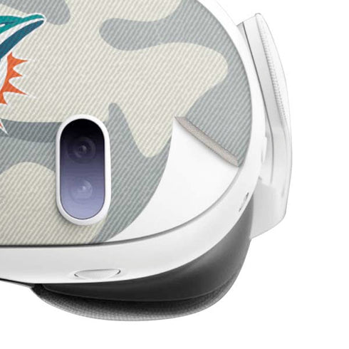 NFL Miami Dolphins Camo Meta Quest 3 Skin