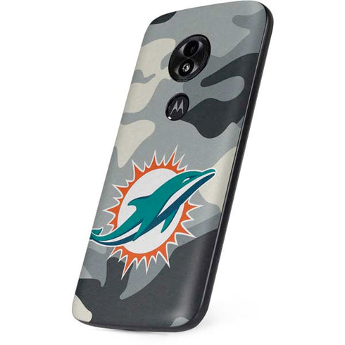 NFL Miami Dolphins Camo Moto E5 Play Skin