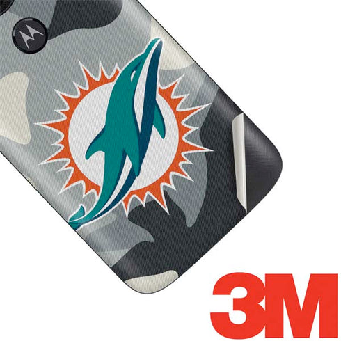 NFL Miami Dolphins Camo Moto E5 Play Skin