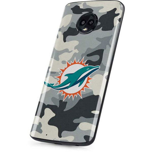 NFL Miami Dolphins Camo Moto G6 Skin