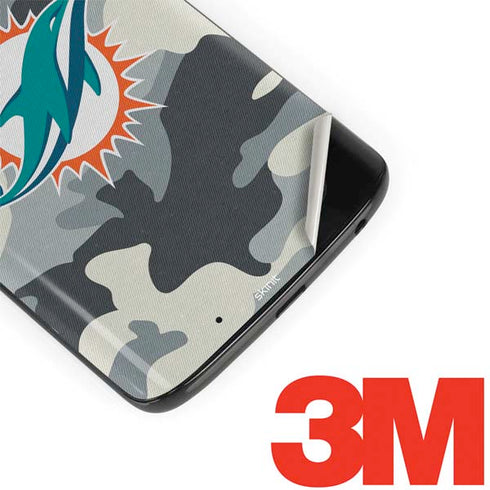 NFL Miami Dolphins Camo Moto G6 Skin