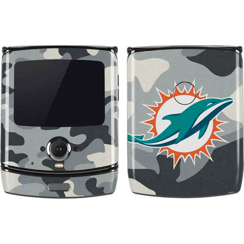 NFL Miami Dolphins Camo Motorola RAZR Skin