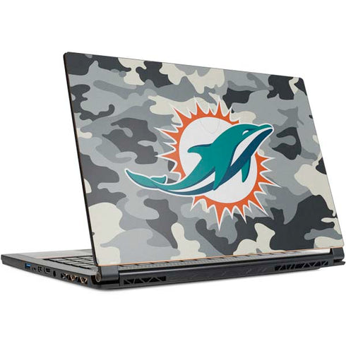 NFL Miami Dolphins Camo MSI GS65 Stealth Laptop Skin