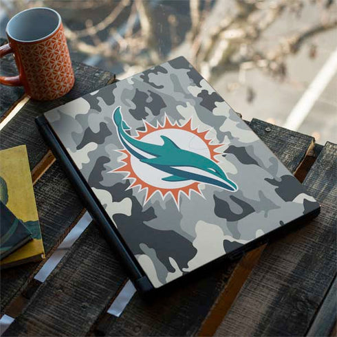 NFL Miami Dolphins Camo MSI GS65 Stealth Laptop Skin