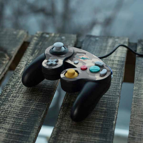 NFL Miami Dolphins Camo Nintendo GameCube Controller Skin