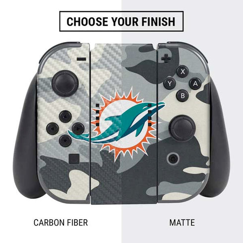 NFL Miami Dolphins Camo Nintendo Switch Bundle Skin