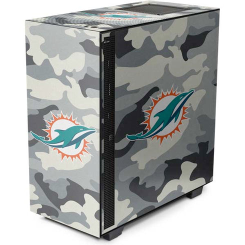 NFL Miami Dolphins Camo NZXT H510 Compact ATX Mid-Tower Case Skin
