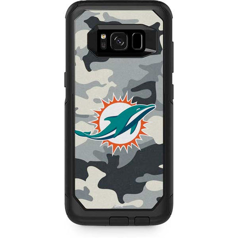 NFL Miami Dolphins Camo Otterbox Commuter Galaxy Skin
