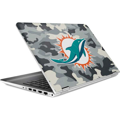NFL Miami Dolphins Camo HP Pavilion Skin