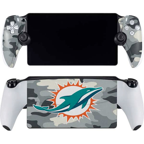 NFL Miami Dolphins Camo PlayStation Portal Remote Player Skin