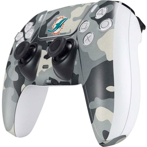 NFL Miami Dolphins Camo PS5 Controller Skin