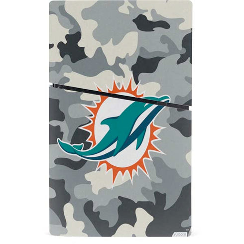 NFL Miami Dolphins Camo PS5 Slim Digital Edition Bundle Skin