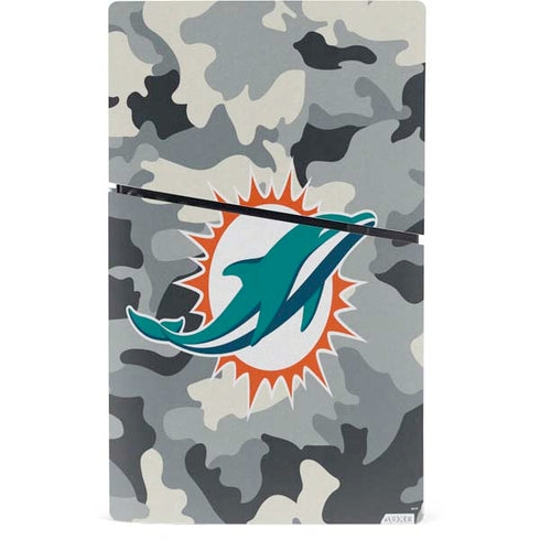 NFL Miami Dolphins Camo PS5 Slim Digital Edition Console Skin