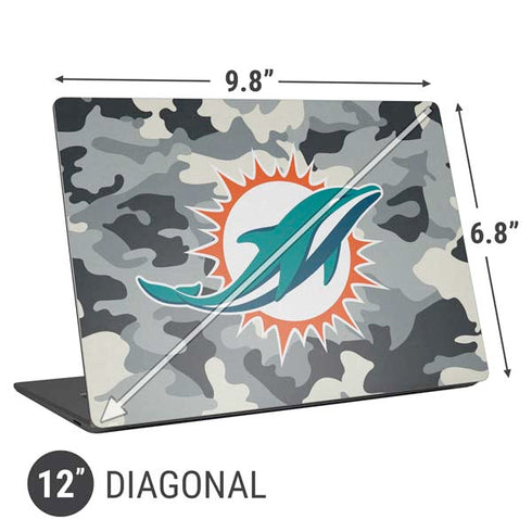 NFL Miami Dolphins Camo Universal Laptop 12in (9.8 x 6.8in) Skin