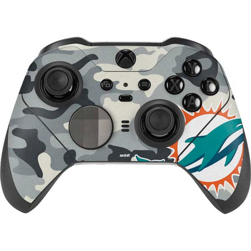 NFL Miami Dolphins Camo Xbox Elite Wireless Controller Series 2 Skin