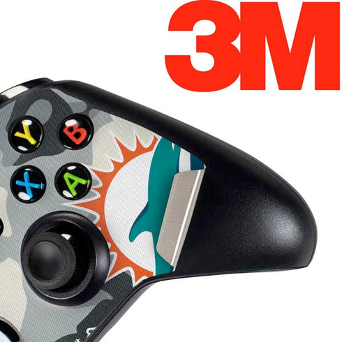 NFL Miami Dolphins Camo Xbox One Controller Skin