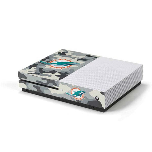 NFL Miami Dolphins Camo Xbox One S Console Skin