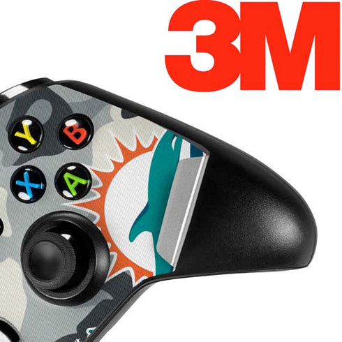 NFL Miami Dolphins Camo Xbox One S Controller Skin