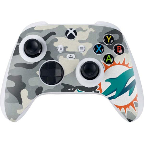 NFL Miami Dolphins Camo Xbox Series S Controller Skin
