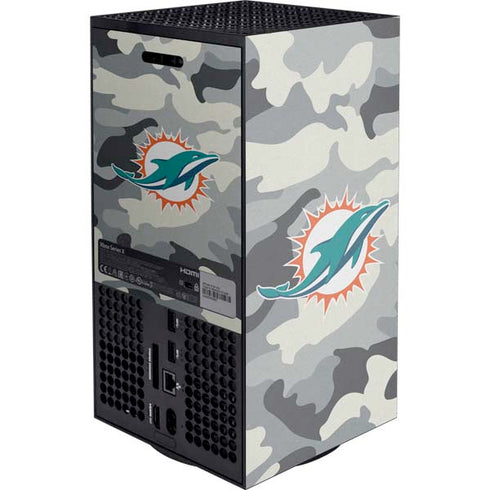 NFL Miami Dolphins Camo Xbox Series X Console Skin