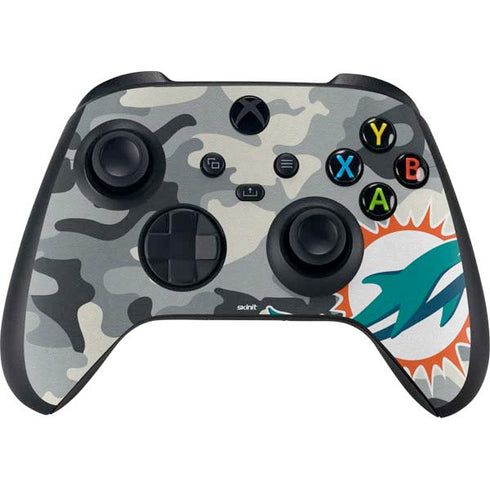 NFL Miami Dolphins Camo Xbox Series X Controller Skin