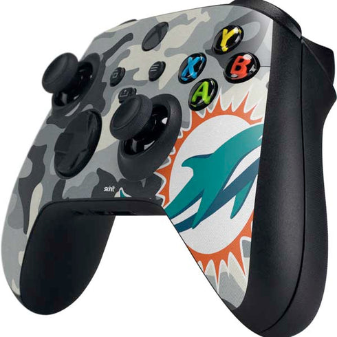 NFL Miami Dolphins Camo Xbox Series X Controller Skin