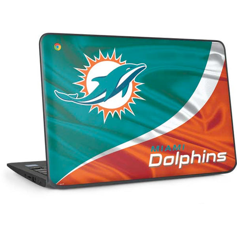 NFL Miami Dolphins HP Chromebook Skin