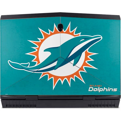 NFL Miami Dolphins Distressed- Aqua Dell Alienware Skin