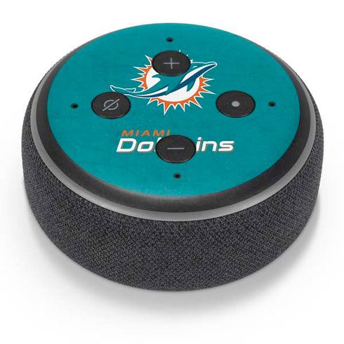 NFL Miami Dolphins Distressed- Aqua Amazon Echo Dot Skin
