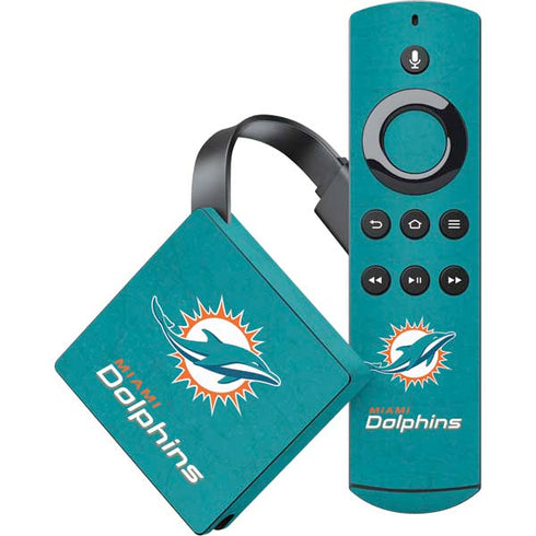 NFL Miami Dolphins Distressed- Aqua Amazon Fire TV Skin