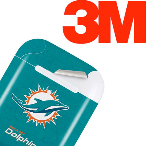 NFL Miami Dolphins Distressed- Aqua Apple AirPods Skin