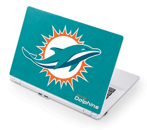 NFL Miami Dolphins Distressed- Aqua Acer Chromebook Skin