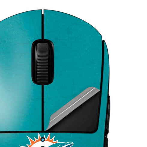 NFL Miami Dolphins Distressed- Aqua G Pro Wireless Gaming Mouse Skin